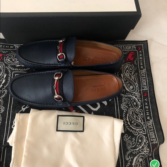 Blue Gucci Loafers size 10 European size 11 US - Picture 2 of 5